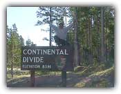 Sittin' on top of the world, er, I mean, of our water-dividing Continental Divide!