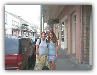 Trekkers hang out in the French Quarter