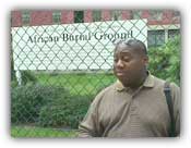 Khalil shows us the African burial ground