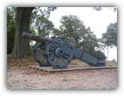 A Lafayette cannon that greeted the Loyalists when they crossed Moore's Creek Bridge