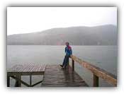 My dad at Donner Lake... a dreary day, but at least it's not snowing!