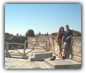 Stephanie and Nick atop the Castillo de San Marcos of St. Augustine, Florida