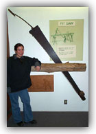 Lincoln supposedly used this very saw to perform his chores