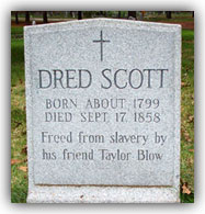 Dred Scott's tombstone