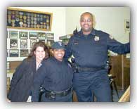 Stephanie hangs with the Memphis police