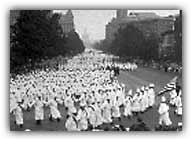  In August 1925, the KKK marched on Washington