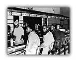 The Greensboro Four at the Woolworth counter